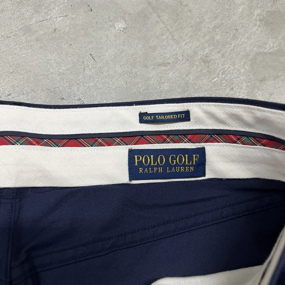 Polo Ralph Lauren Men's Golf Tailored-Fit Cotton Stretch Chino 32x30 Blue Navy